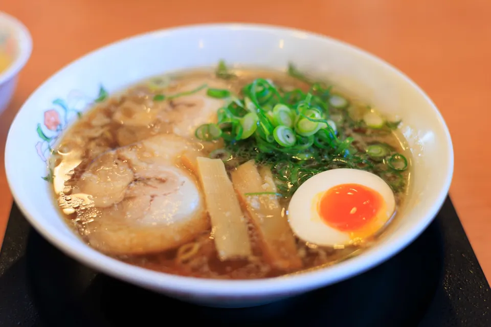 Ramen with Soy Sauce Based Soup