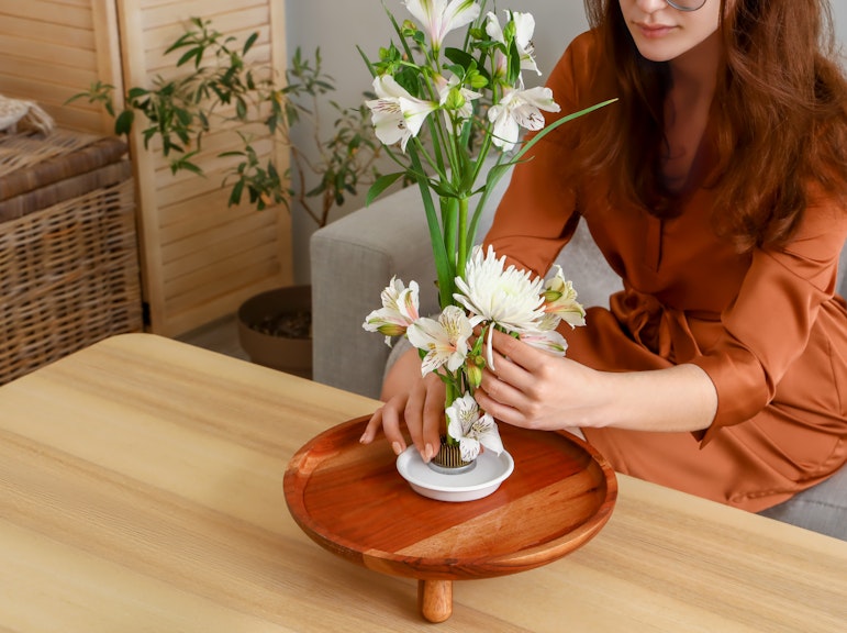 교토 전통 가옥에서의 꽃꽂이 체험