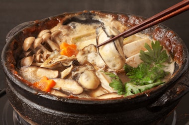 Oyster and Vegetable Miso Hot Pot