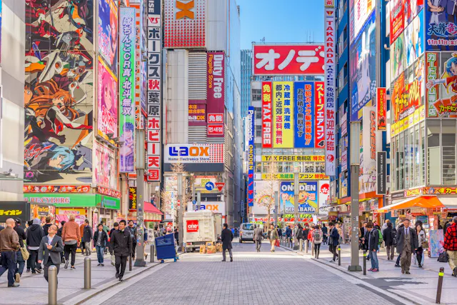 Colorful Signs in Akihabara