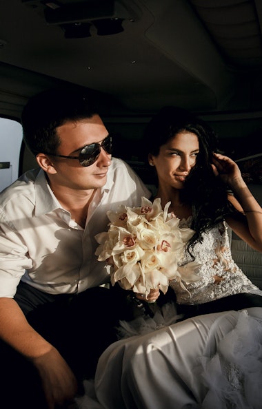 Couple on Helicopter Couple on Helicopter