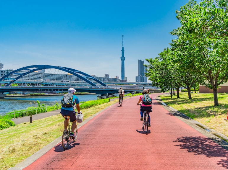 3시간 도쿄 시티 하이라이트 선셋 자전거 투어