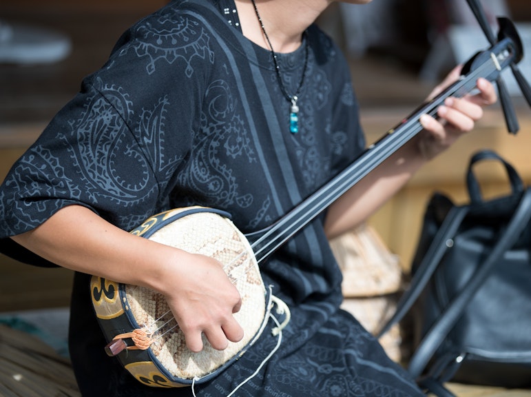 도쿄에서 샤미센(일본 전통 악기) 체험