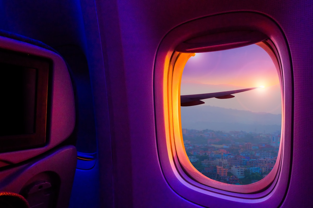 Window of Airplane