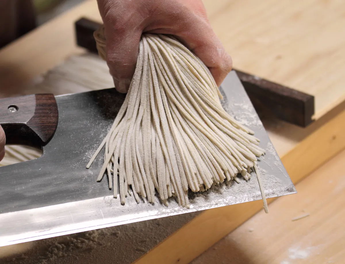 Making Soba Noodles Making Soba Noodles