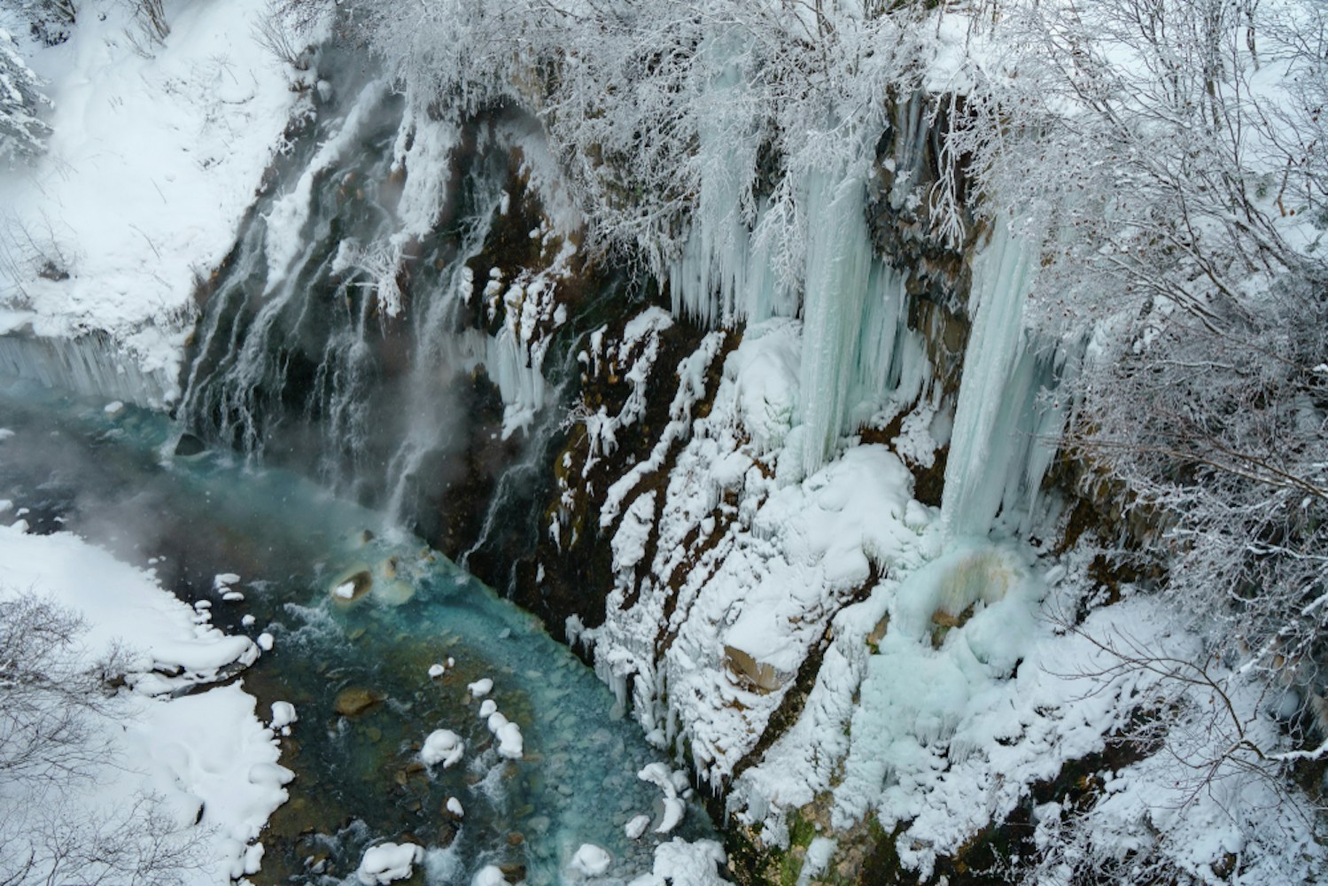 Onsen Town in Biei City