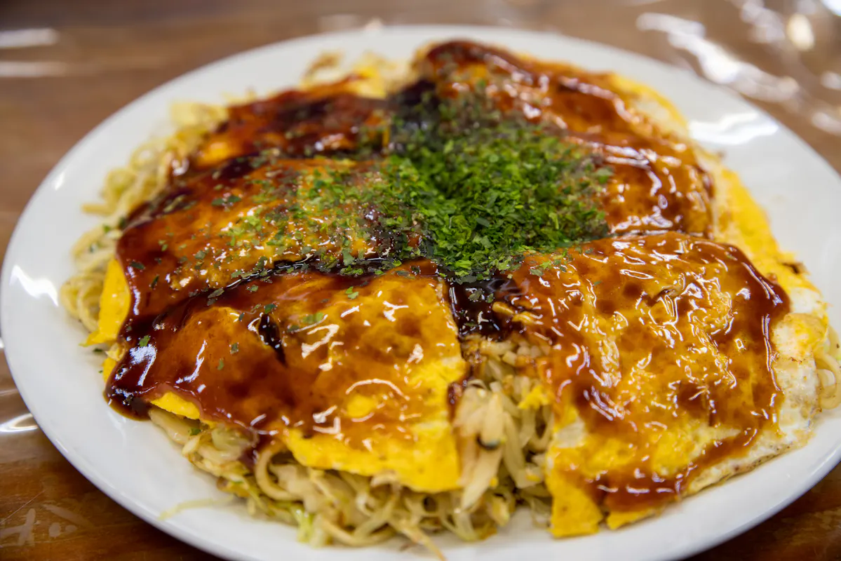 Hiroshima-style Okonomiyaki