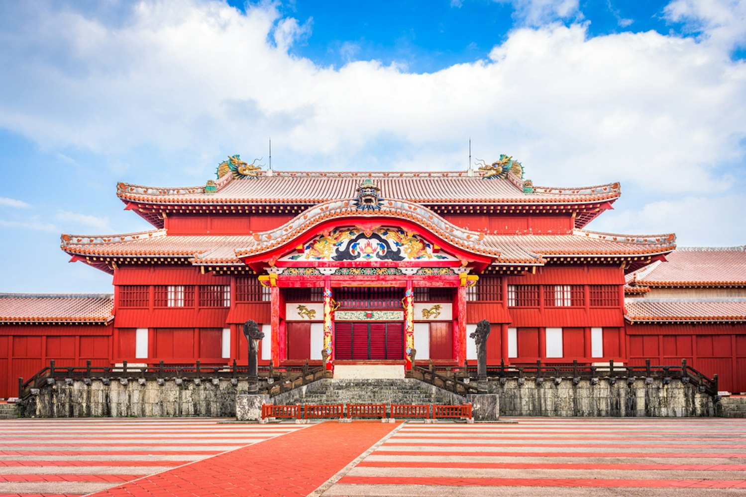 Shuri Castle in Okinawa Prefecture, Japan