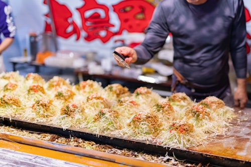 Okonomiyaki Sold at Festival