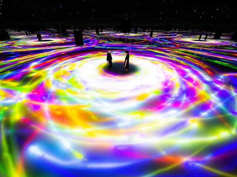 東京江東ツアー:豊洲市場ビュッフェ&チームラボプラネッツ入場券