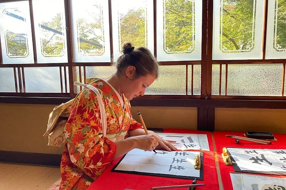 Kimono and Calligraphy Experience