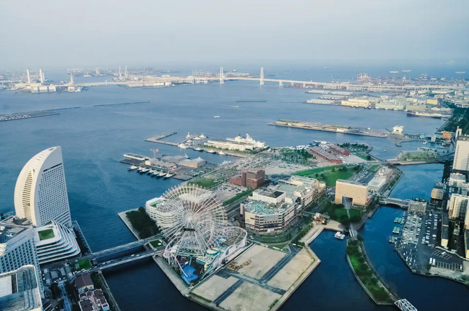 View from Yokohama Royal Park Hotel