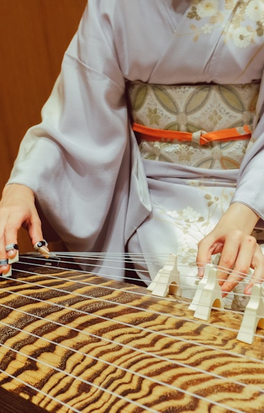 Playing Koto Playing Koto