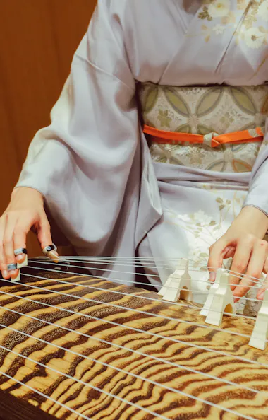 Playing Koto Playing Koto