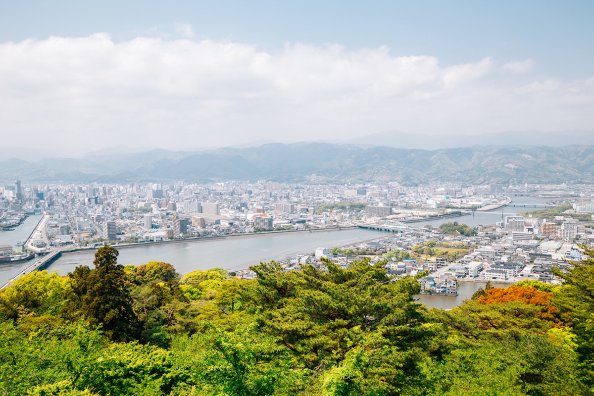 Kochi city panorama view from Godaisan mountain Observatory Kochi city panorama view from Godaisan mountain Observatory