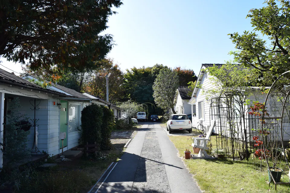 American style town at Iruma City, Saitama Prefecture, Japan