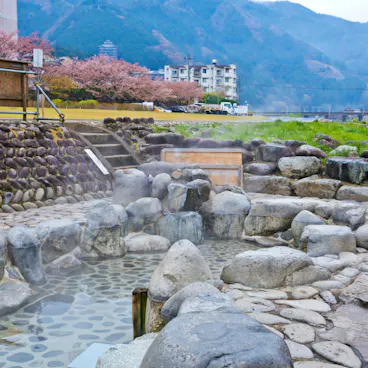Natural hot spring onsen in Gero onsen town Natural hot spring onsen in Gero onsen town