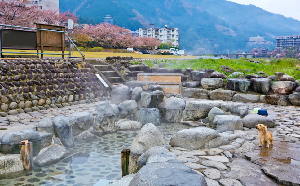 Natural hot spring onsen in Gero onsen town Natural hot spring onsen in Gero onsen town