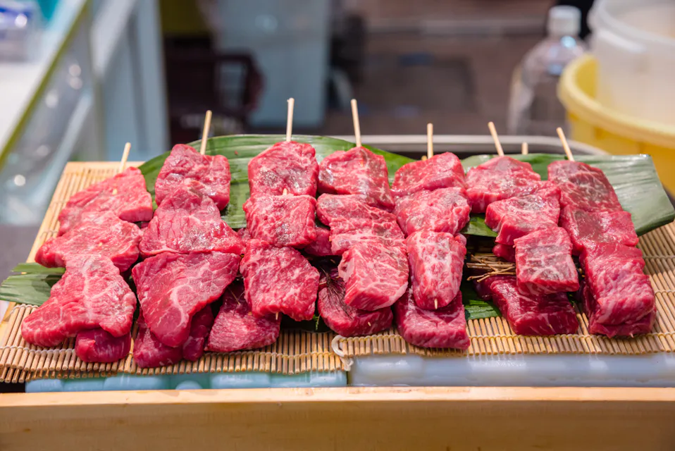 Grilled Meat and Beef Skewers