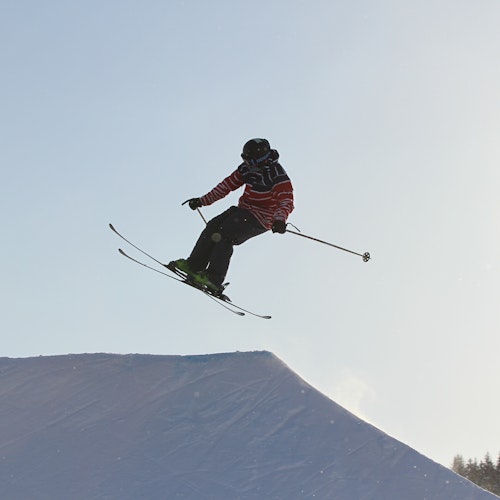Skiers on Ski Slopes Skiers on Ski Slopes