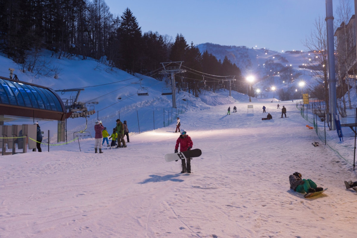 Night view of Niseko ski resort at Niseko Night view of Niseko ski resort at Niseko