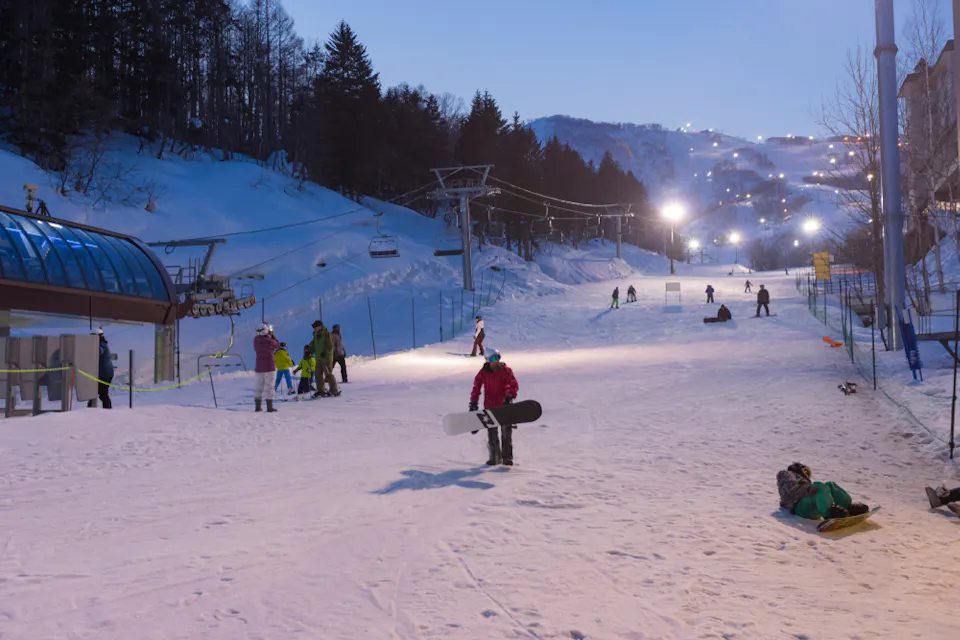 Night view of Niseko ski resort at Niseko Night view of Niseko ski resort at Niseko