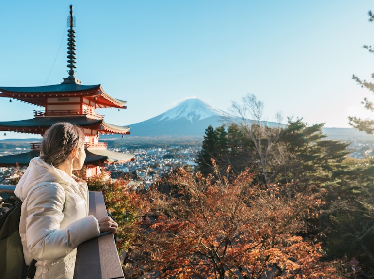 Mt.Fuji area, Arakurayama Sengen Park, Oishi Park, Lawson, Lake Kawaguchi Full Day Tour