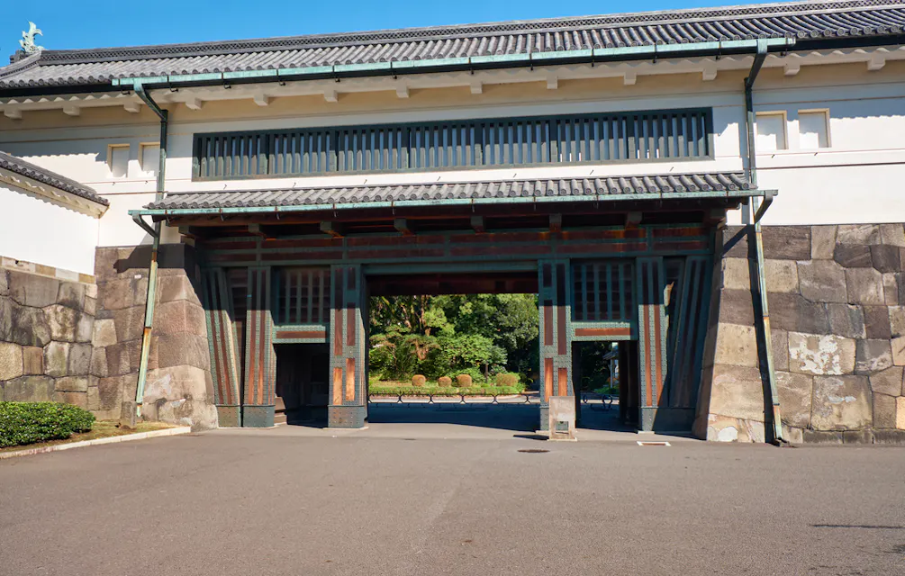 the entrance to the East Imperial garden of Tokyo Imperial Palace.
