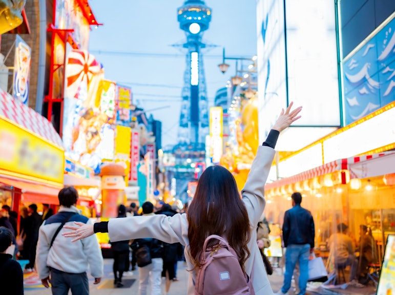 오사카 지역 미식가 도톤보리와 신세카이 도보 투어