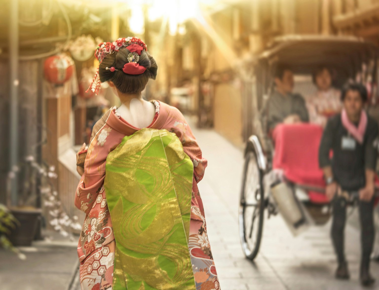 Rickshaw in Gion Rickshaw in Gion