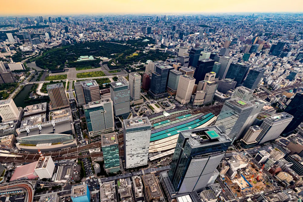 Tokyo Station Aerial View