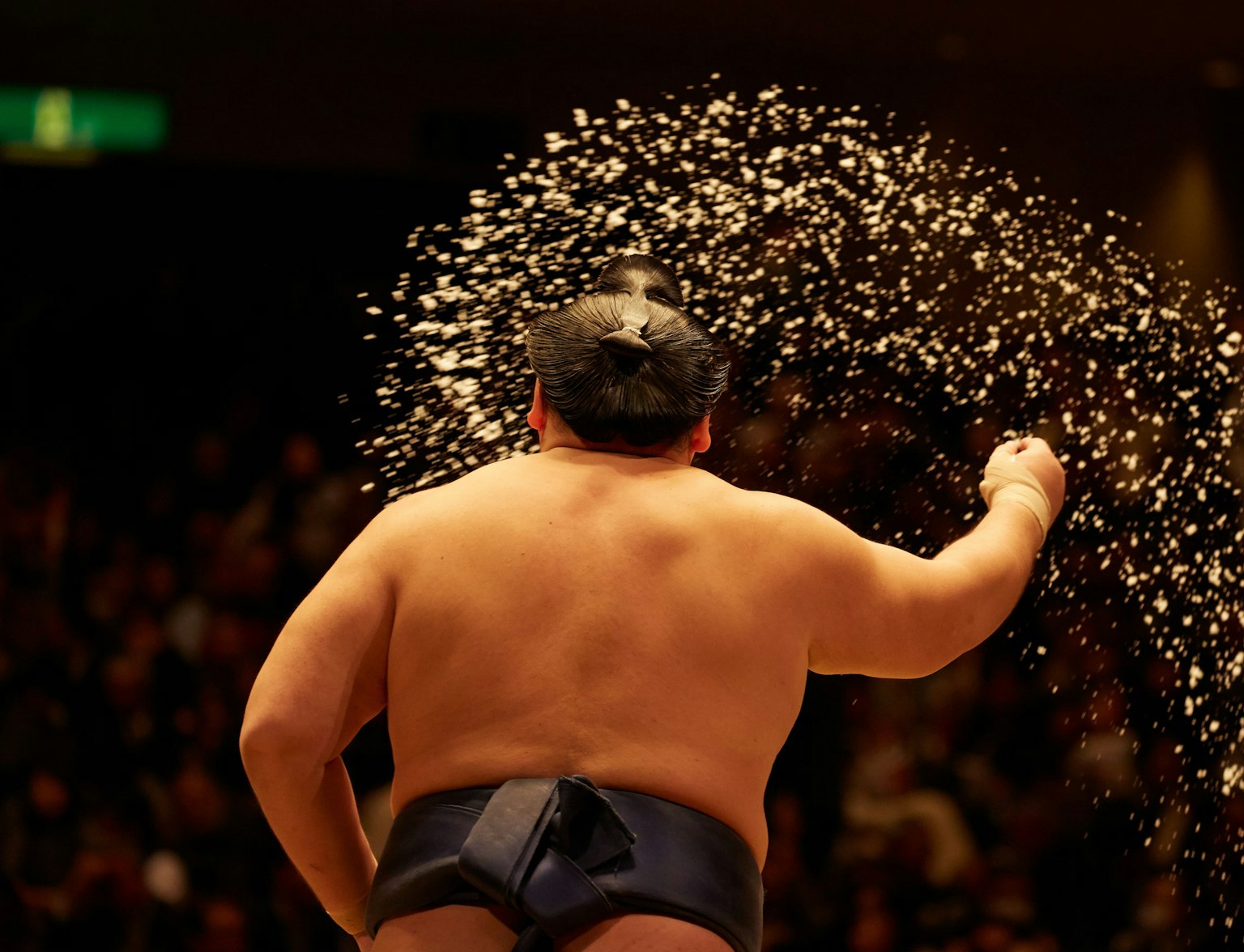 Sumo Wrestler Throwing Salt Sumo Wrestler Throwing Salt