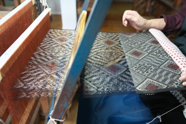 Weaving Oshima Tsumugi