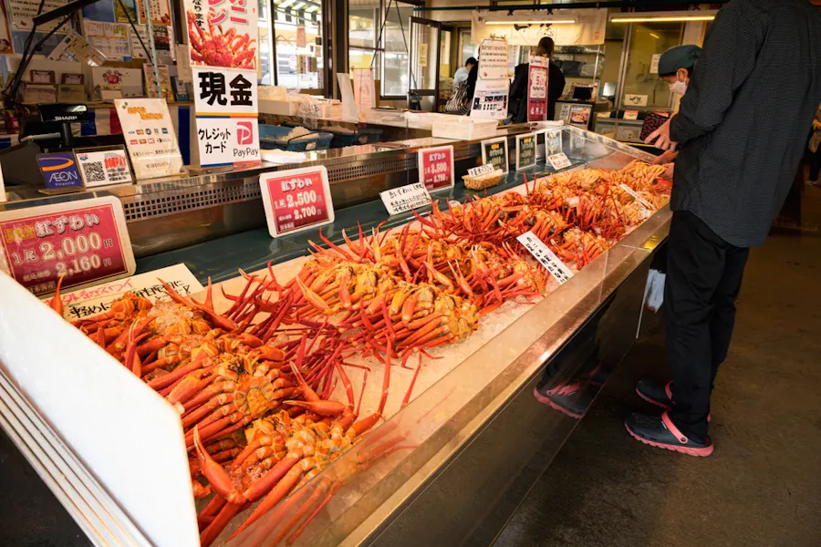Stall inside of Minato Marche Pier Bandai