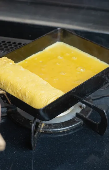 Making Tamagoyaki Making Tamagoyaki