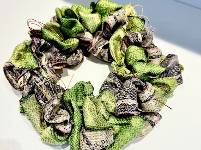 东京用榻榻米边缘手工花环体验