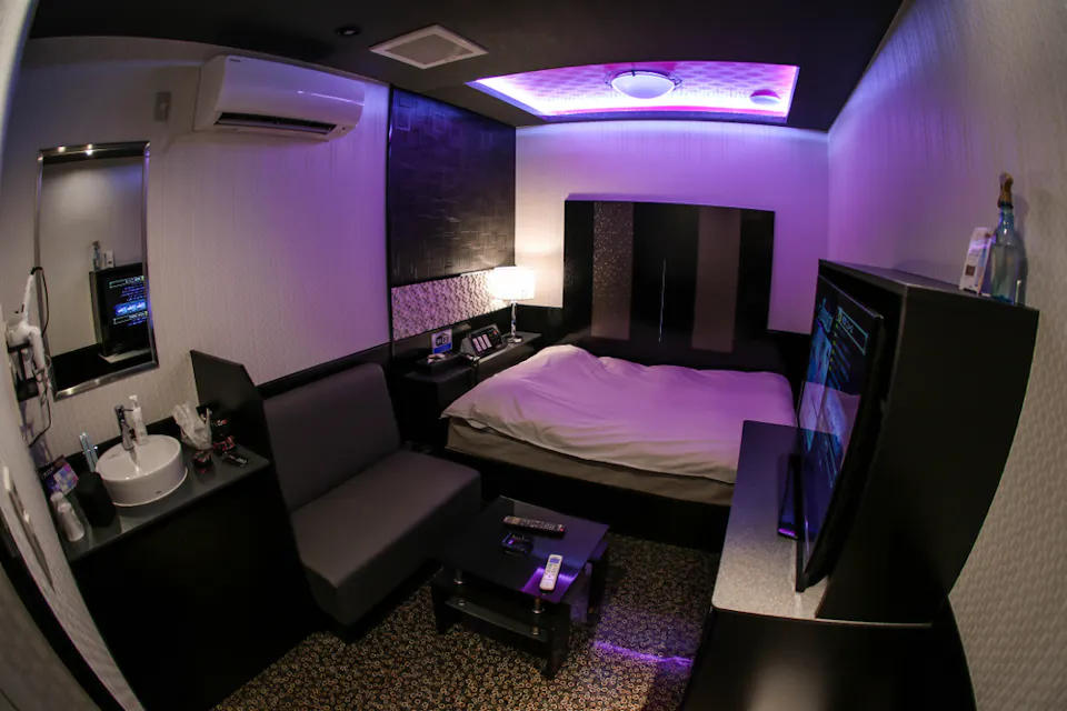 Japanese love hotel room in Shibuya district