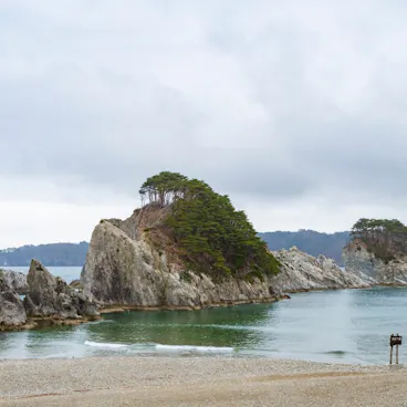 Iwate Sanriku, a view of Jodogahama beach Iwate Sanriku, a view of Jodogahama beach