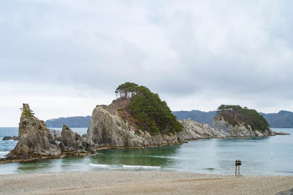 Iwate Sanriku, a view of Jodogahama beach