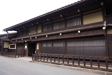 view of kusakabe folk museum at takayama