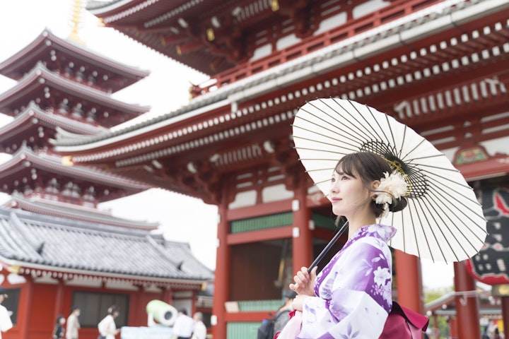 Asakusa Kimono Photoshoot with Professional Photographer