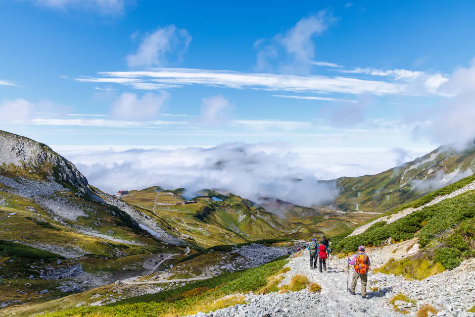 Scenery of Murodo, Toyama Prefecture in early autumn, Tateyama Kurobe Alpine Route Scenery of Murodo, Toyama Prefecture in early autumn, Tateyama Kurobe Alpine Route