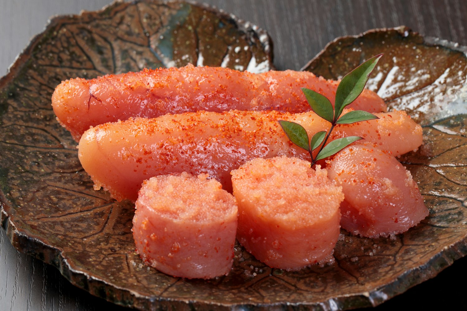 Spicy cod roe on a plate Spicy cod roe on a plate