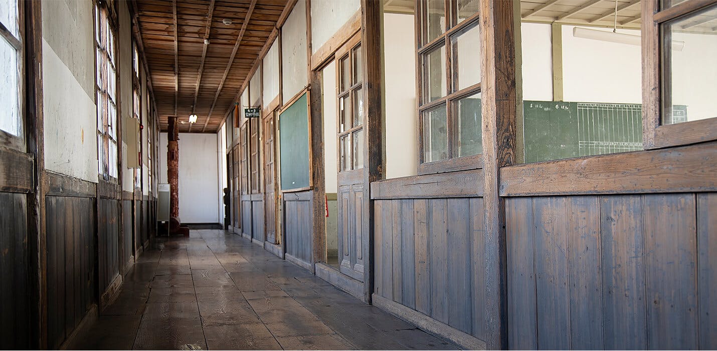 The Old Senkyo Jinjo Shogakko Elementary School