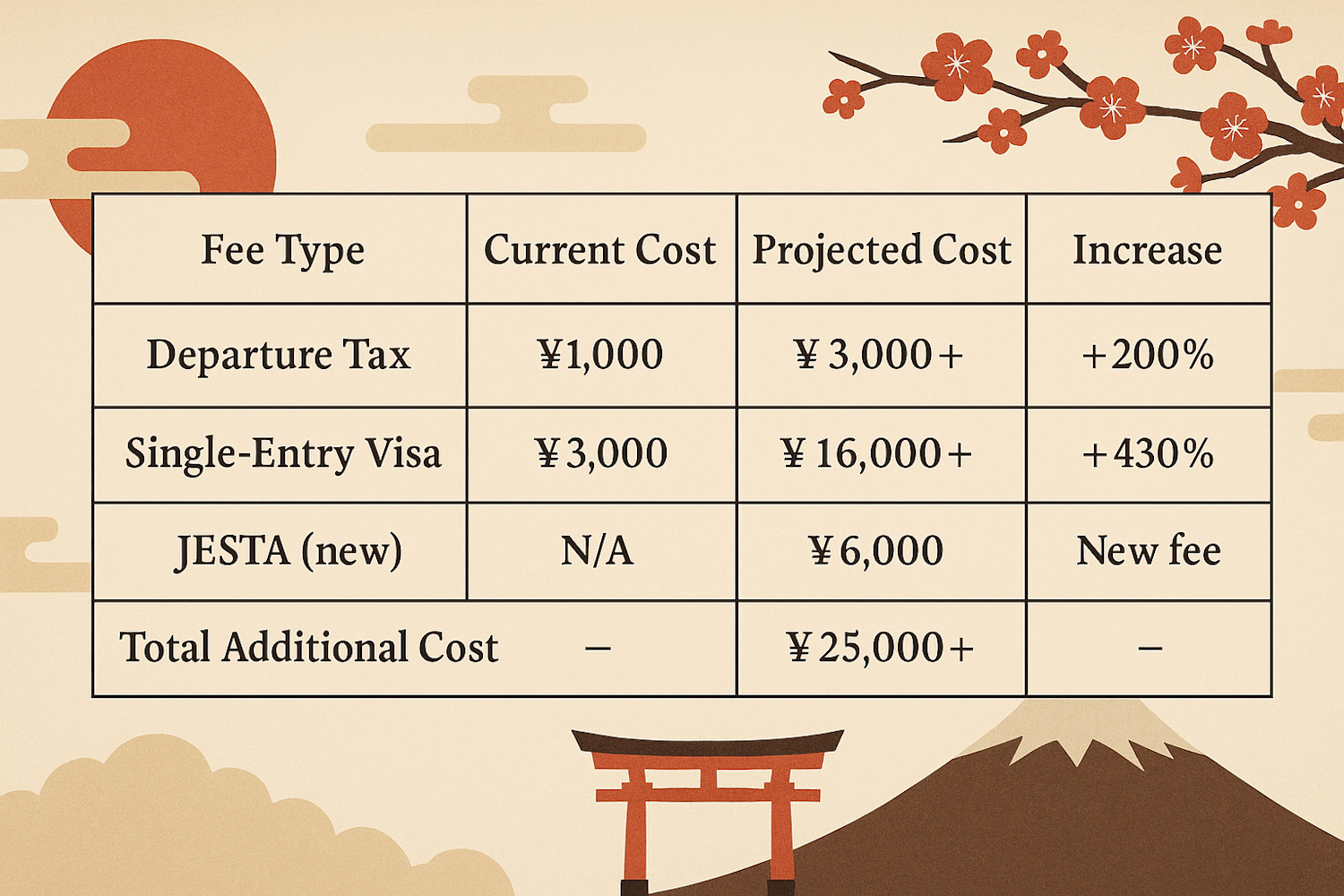 Japan Plans to Raise Tourist Fees and Taxes Japan Plans to Raise Tourist Fees and Taxes