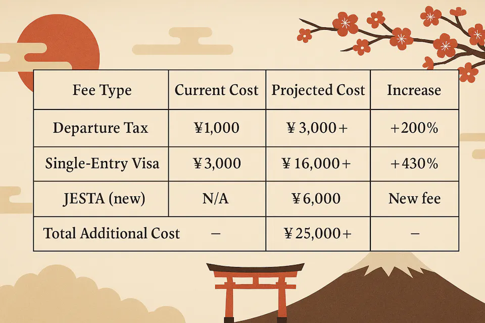 Japan Plans to Raise Tourist Fees and Taxes
