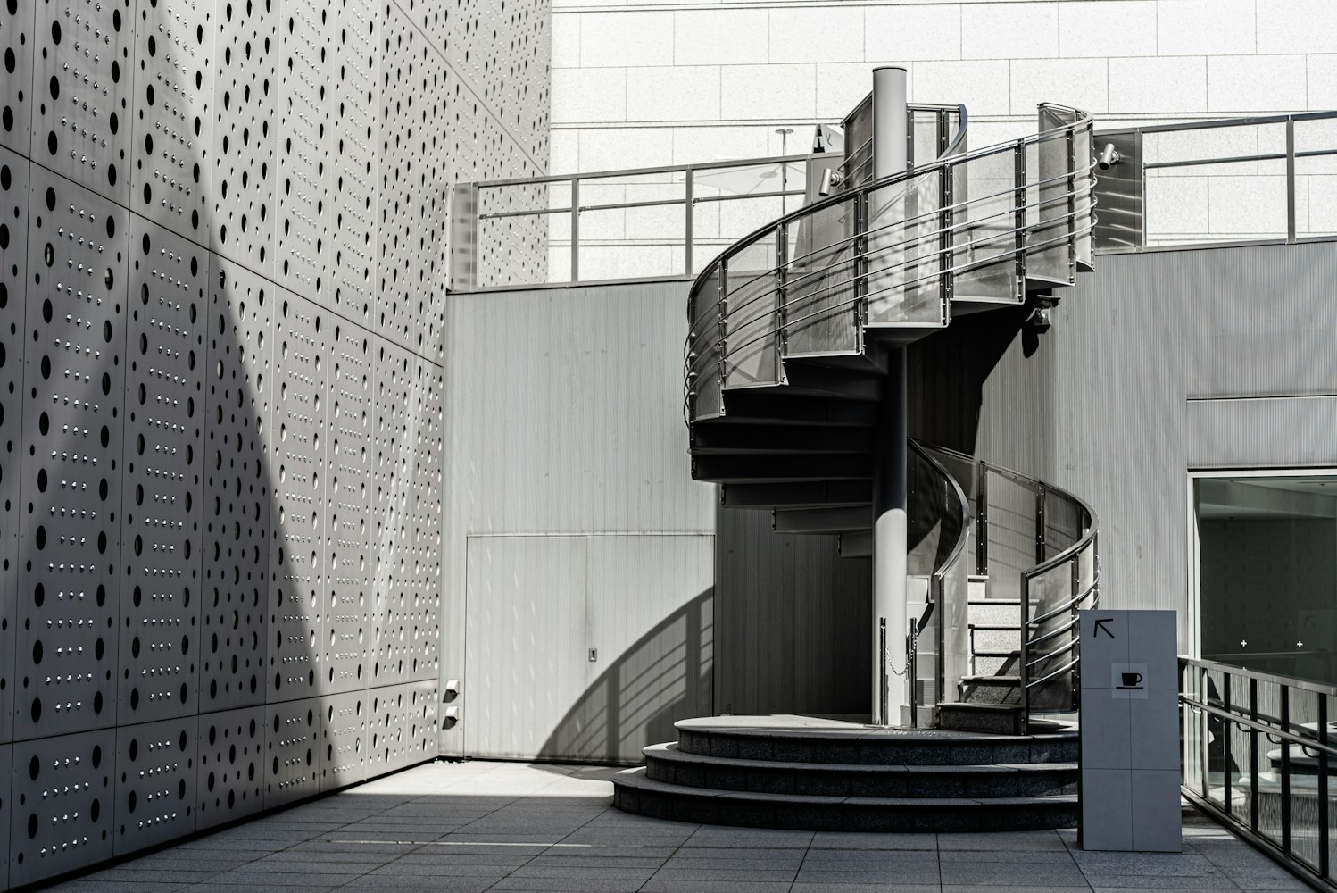 Spiral staircase at the Museum of Contemporary Art Tokyo