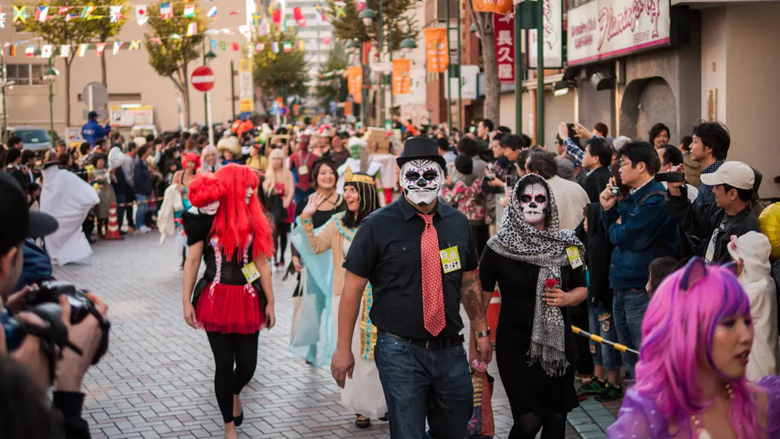 Halloween parade in Japan with 3000 attendees on October 27 in Kawasaki