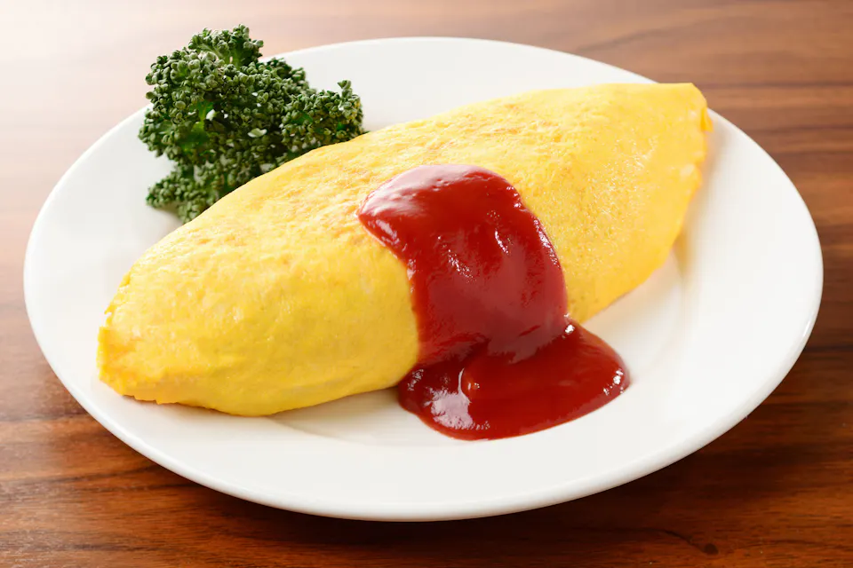 Omelette rice Omelette rice