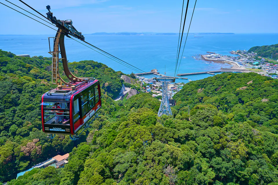 From Nokogiriyama Ropeway in Kanaya, Futtsu City, Chiba Prefecture toward Tokyo Bay From Nokogiriyama Ropeway in Kanaya, Futtsu City, Chiba Prefecture toward Tokyo Bay